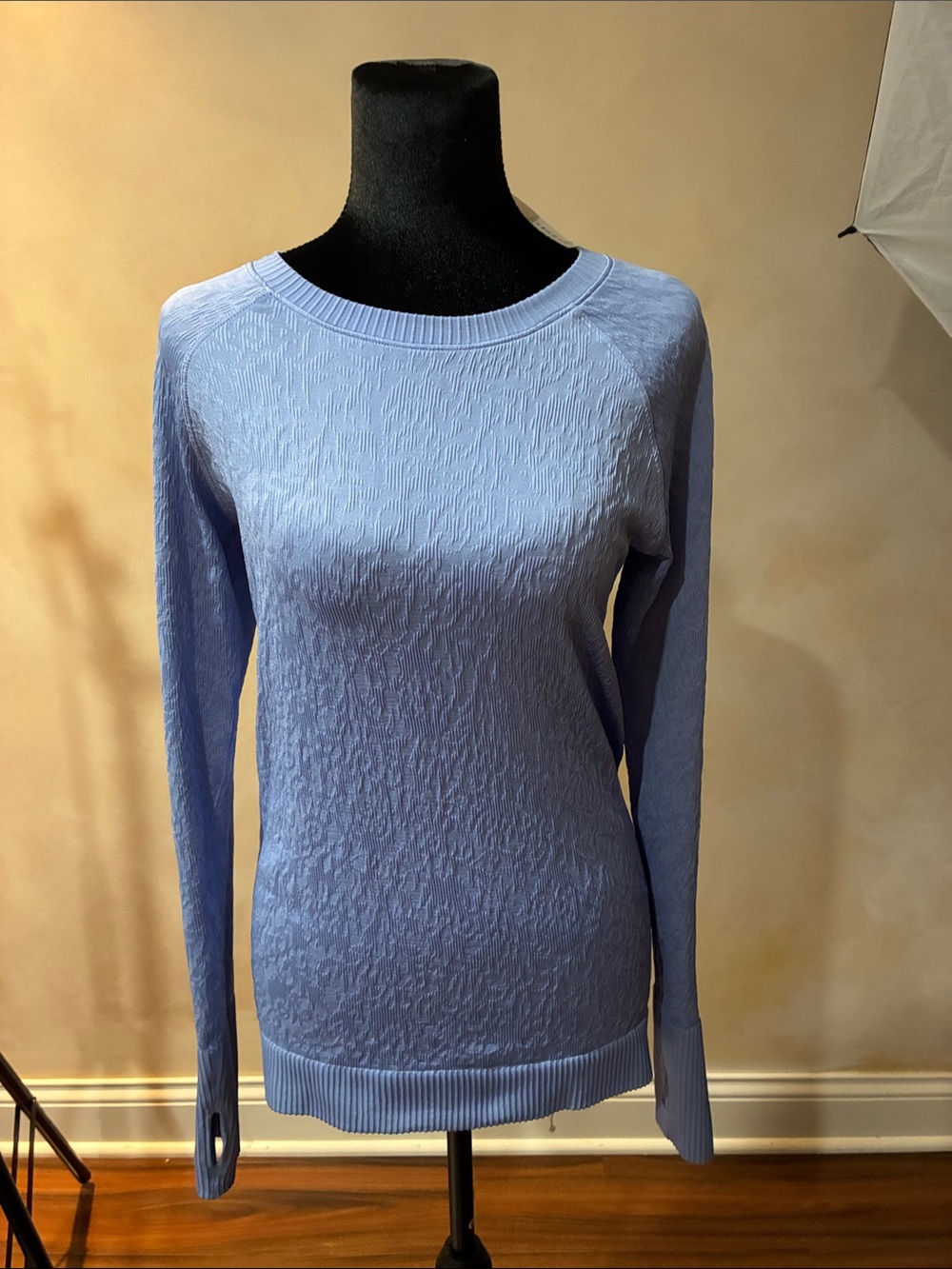 lululemon athletica Periwinkle Textured Crewneck Sweater